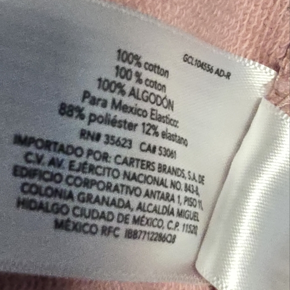 Carter's Girls Floral Tee & Pant Set - 7/7A - Picture 12 of 15